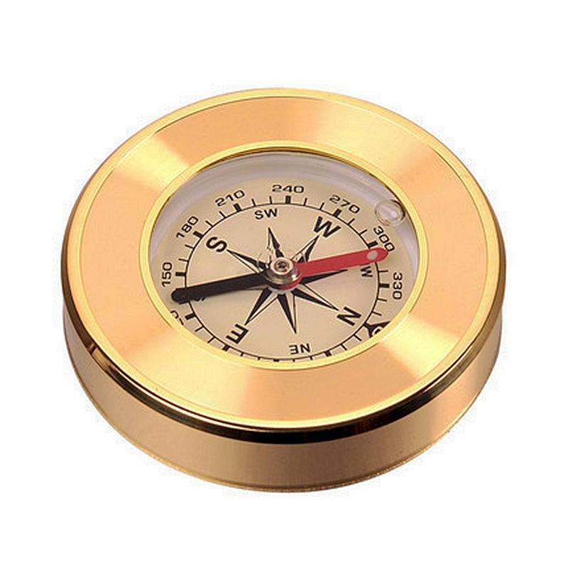 NatureHike Mini Military Camping Marching Lensatic Compass Magnifier Gold Wild Survival Navigation Noctilucent