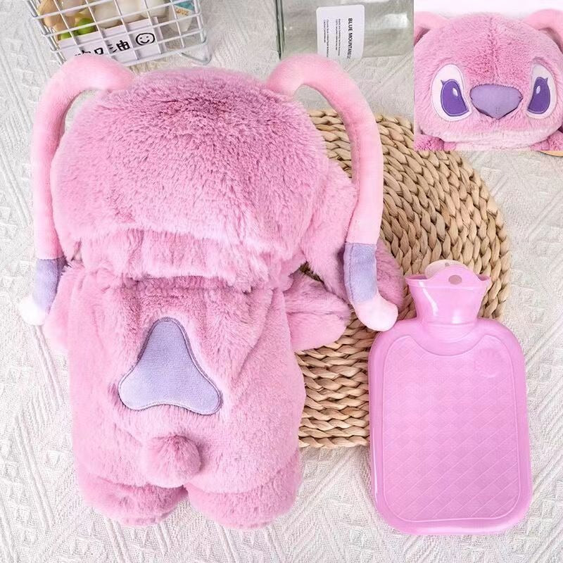 New Internet celebrity cartoon doll hot water bottle plush doll hand warmer water-filled hand warmer bag for girls hand warmer gift