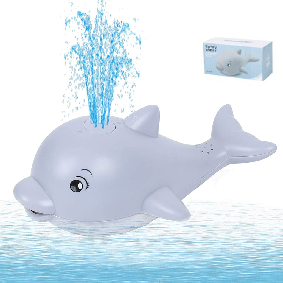 Baby Bath Toys Spray Water Shower Swim Pool Bathing Toys for Kids Electric Whale Bath Ball with Light Music LED Light Toys Gift