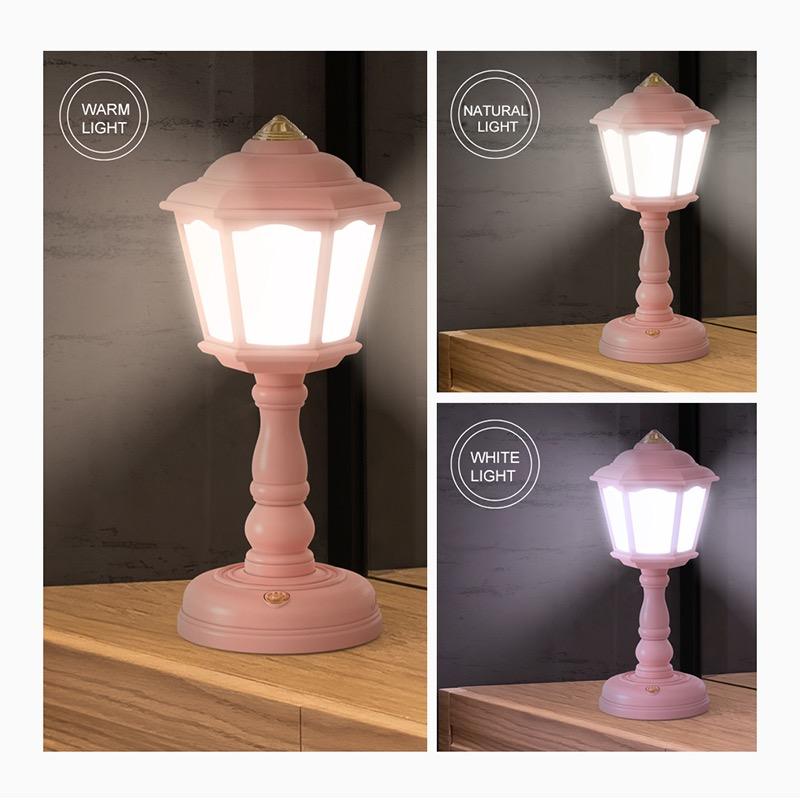 New Led Retro Desk Lamp Touchable USB Charging Creative Night Light Simple Fashion Eye Protection Mini Gift Lamp