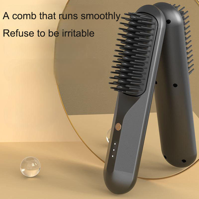 Household and business travel wireless portable electric heating small shape straightening comb