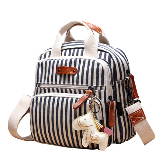 Multifunction Diaper Bag Backpack Mother Care Hobos Bags, Baby Stroller Bags Nappy Bag for Mom with Horse Ornaments