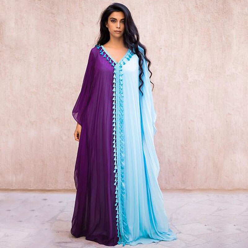 Spring And Summer Muslim Robe Long Skirt