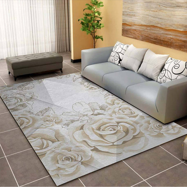 High Quality Abstract Flower Art Carpet For Living Room Bedroom Anti-slip Floor Mat Fashion Kitchen Carpet Area Rugs