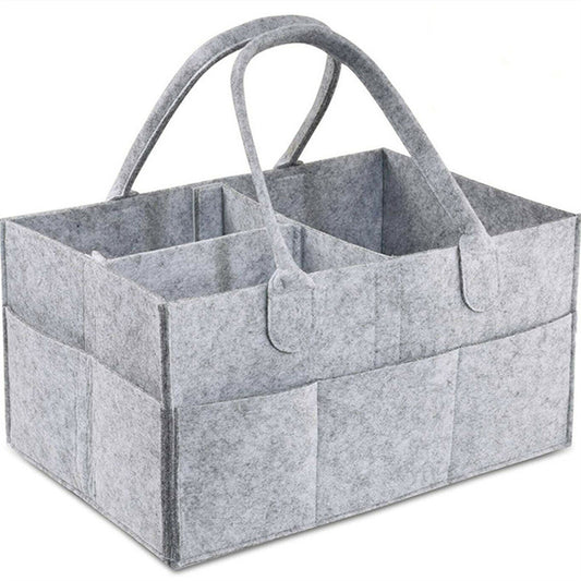 Felt Diaper Bag Baby Supplies Storage Basket Felt Diaper Bag Handbag Portable Mummy Bag Wear Resistant