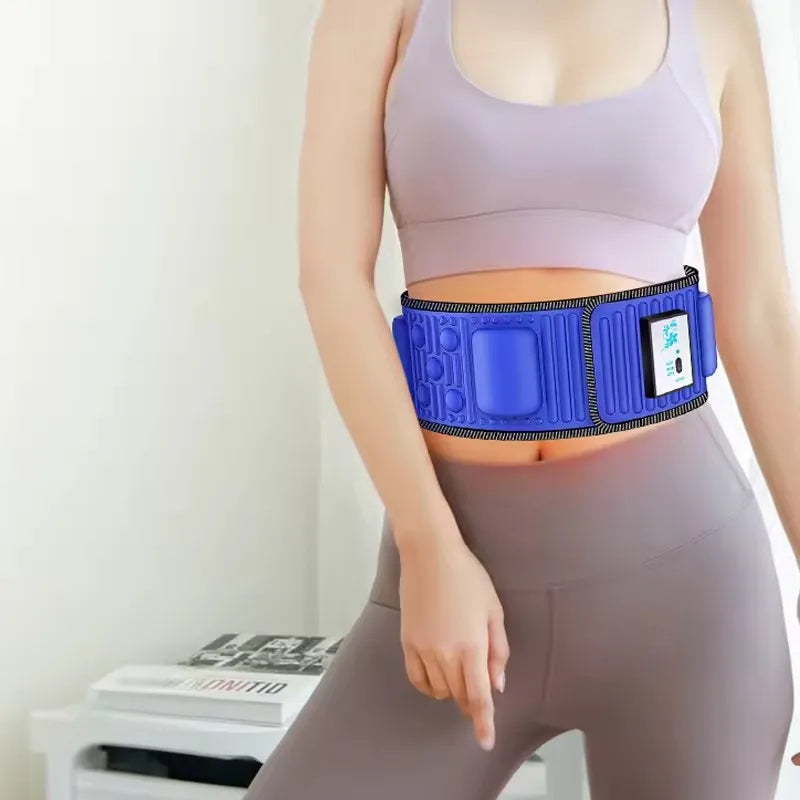 Smart massage lazy fat belt Wireless electric massage weight loss belt fitness fat burning vibration abdominal muscle trainer