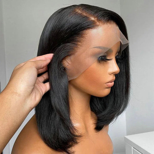 13 * 4 full frontal lace, first tier bob,full human hair wig