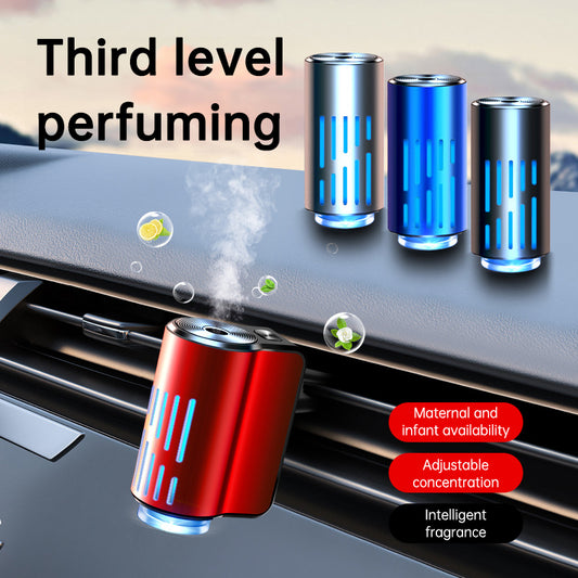 Smart Car Air Freshener Aromatherapy Machine with 3 Spray Modes Auto On/Off Rechargeable Intelligent Car Aroma Dispenser Kit