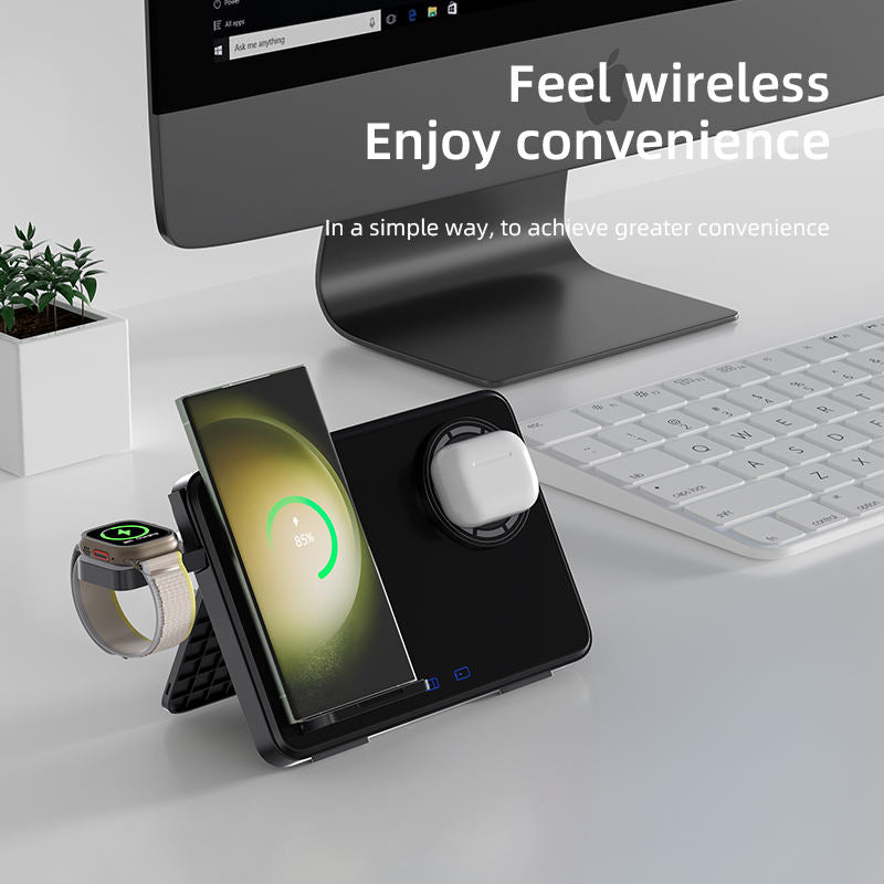 New 3-in-1 wireless charger suitable for iPhone lWatchAirpods 15W Samsung wireless charger